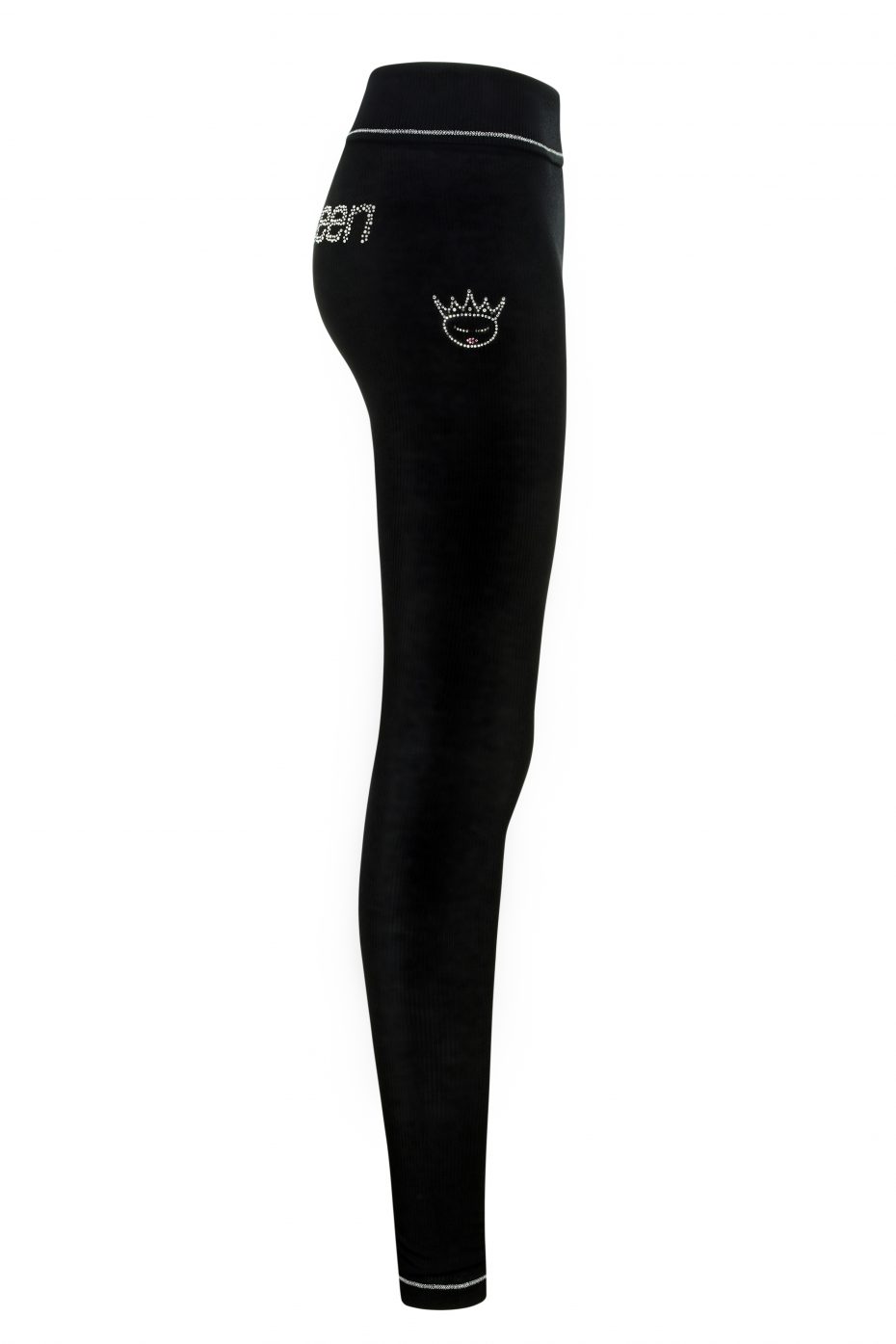 S'No Queen black leggings Queen collection side