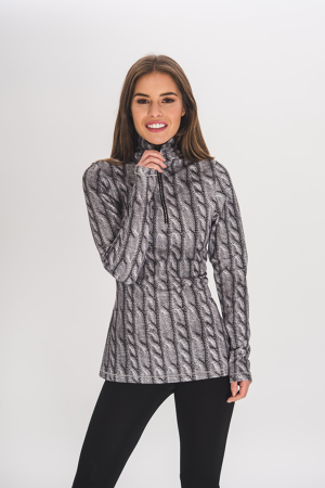 Follie Cable Zip Polo -0