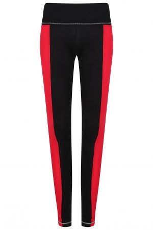 S'No Queen: Stripetease Legging: Black & Red: NEW COLOUR-620