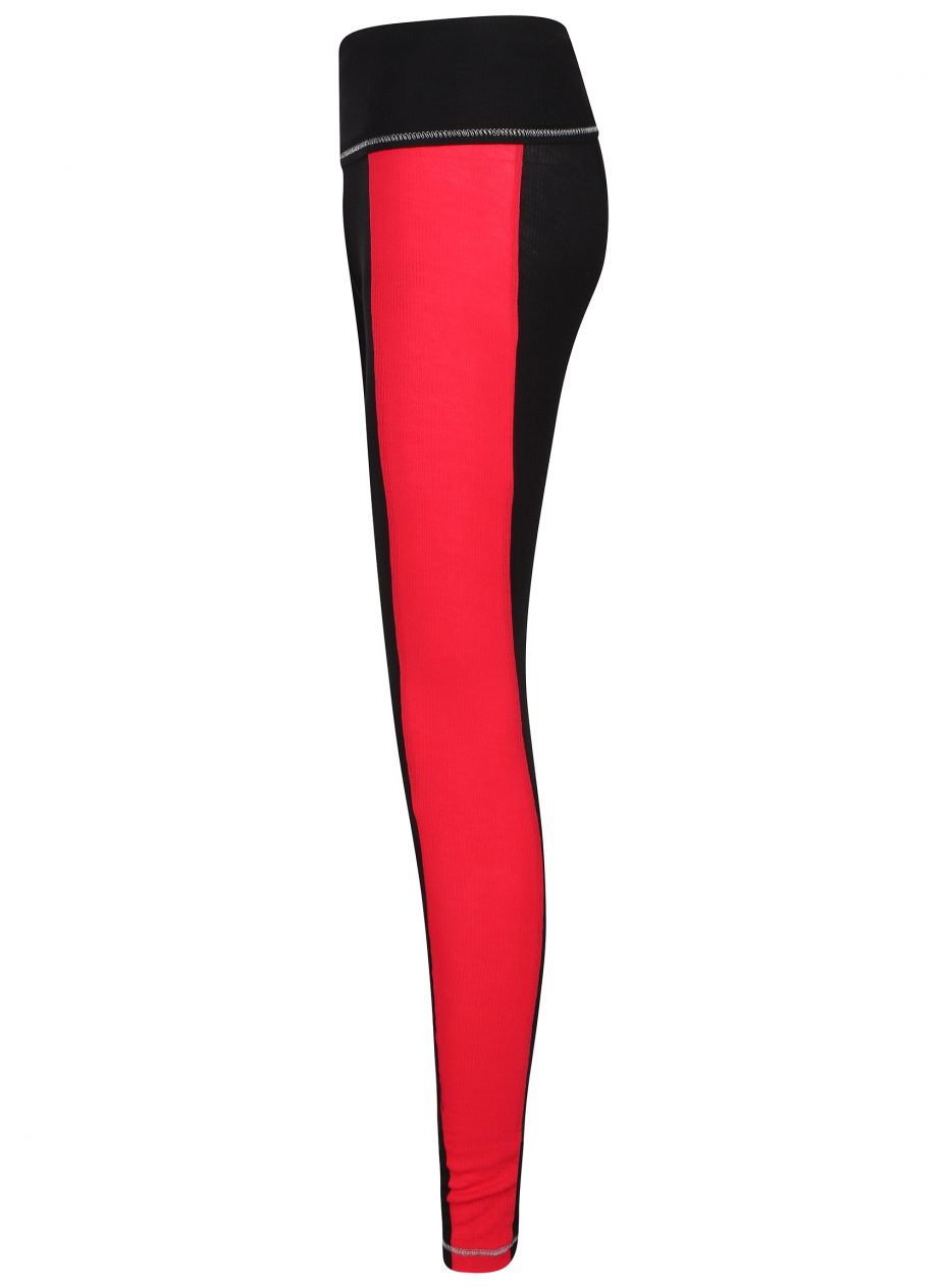 S'No Queen: Stripetease Legging: Black & Red: NEW COLOUR-619