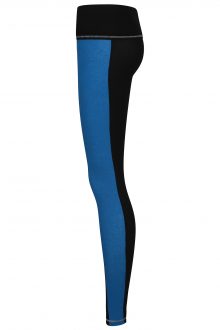 S'No Queen Stripetease leggings: Black & Electric Blu: SQ EXCLUSIVE-685