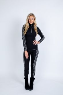 Lace top and leggings base layers