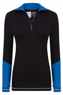 black and Blue zip polo