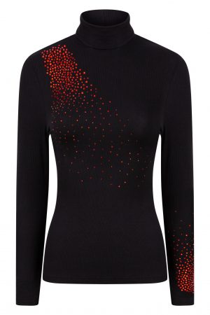 Black & Citrus Orange Polo top product